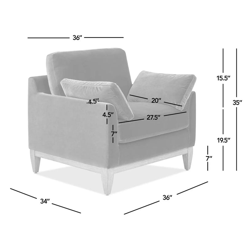 Pasadena - Wide Modern Farmhouse Accent Arm Chair - Olive Green by Unique Piece Furniture