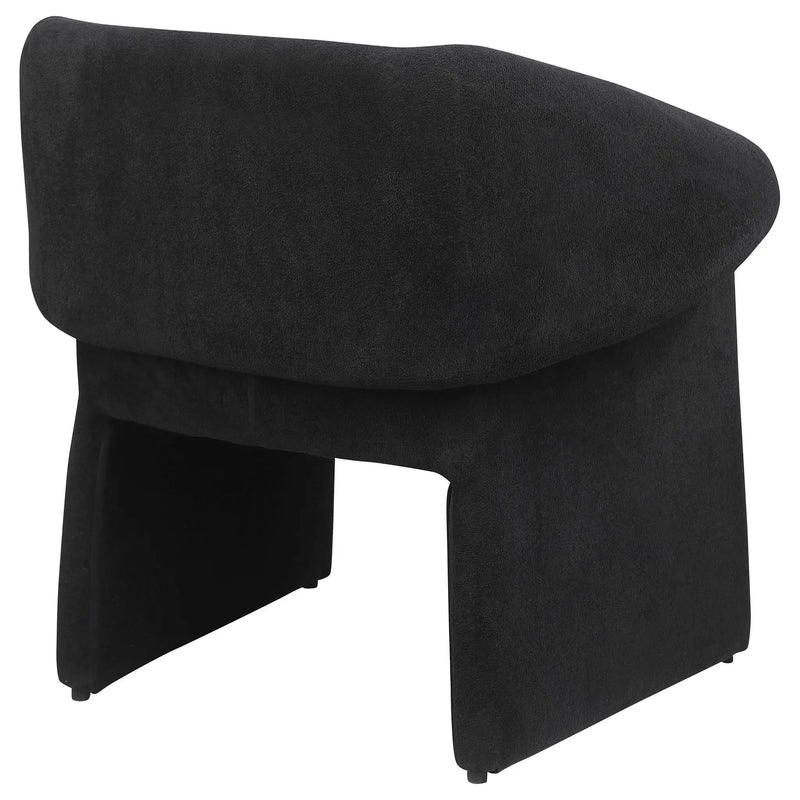 Ramsey Upholstered Sloped Arm Accent Chair Black by Unique Piece Furniture