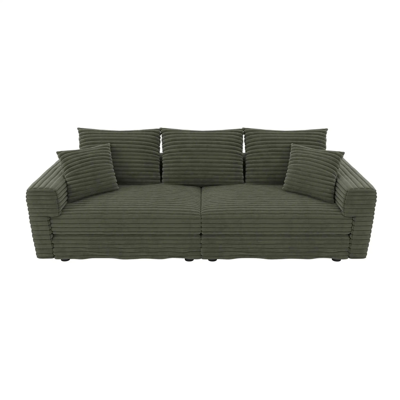 4 Seat Modern Comfy Upholstered Sofa Cloud Couch by HouseOfZazla