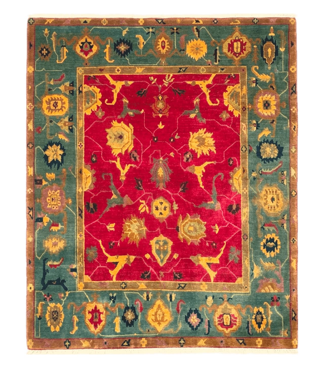 Tufenkian Rug 8x10, Tibetan Room Sized Carpet, Soft Thick Wool Pile by Jewel Rugs