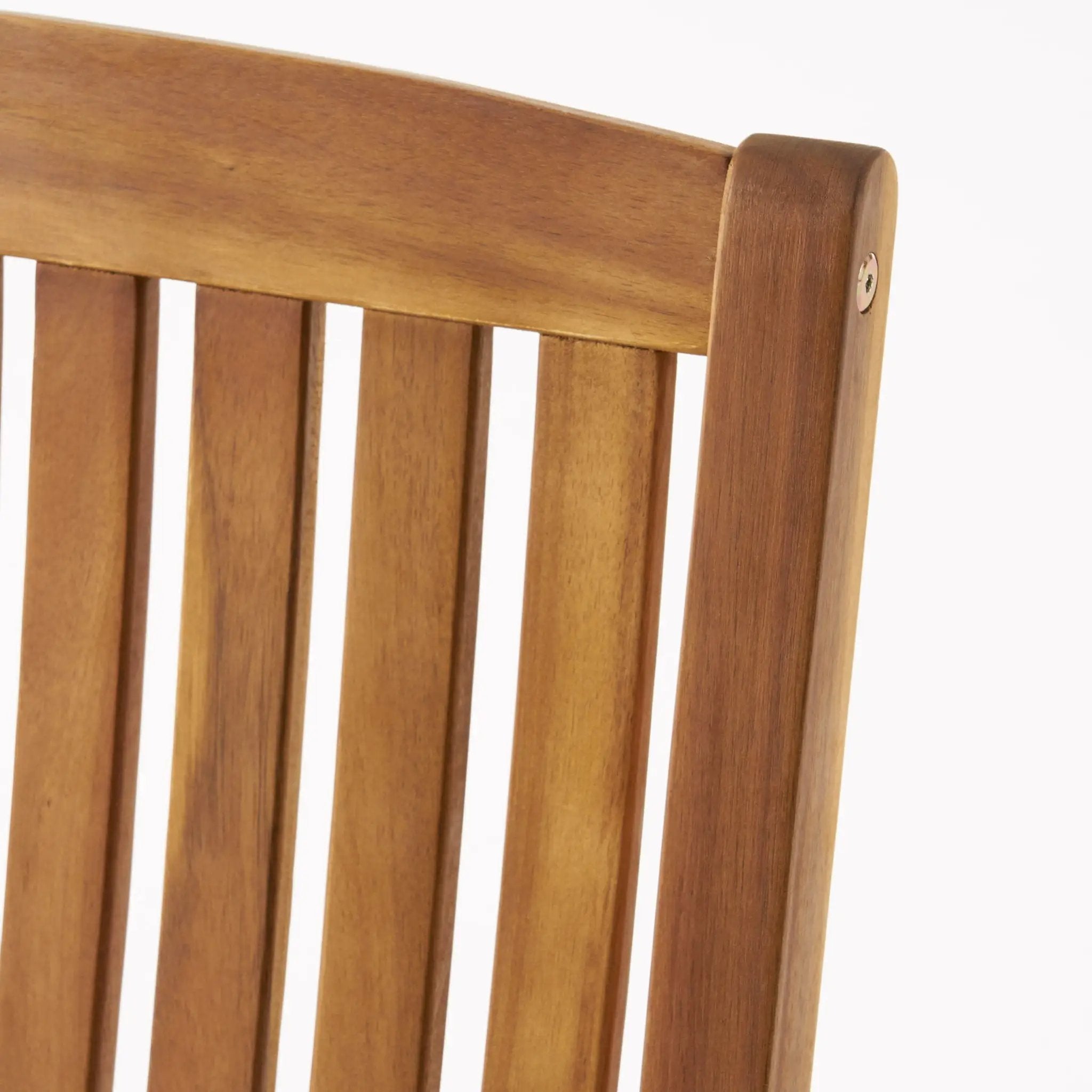 Muse Outdoor Acacia Rocking Chair With Slat Design - Teak by HouseOfZazla