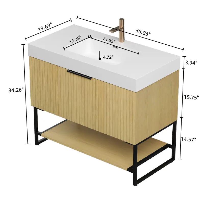 YOLAN 36" Bathroom Vanity & Sink by HouseOfZazla