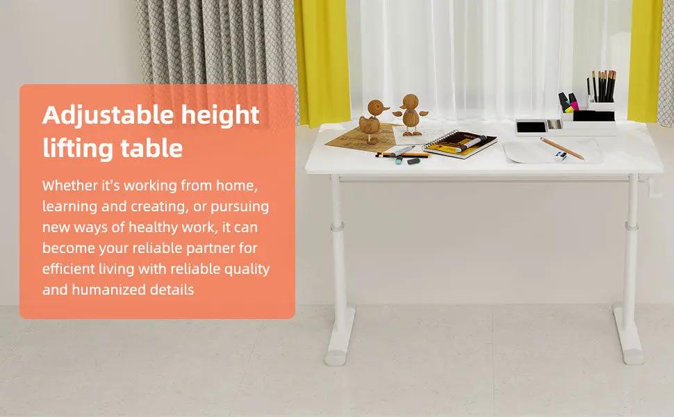 Height-Adjustable Multifunctional Study Desk by HouseOfZazla