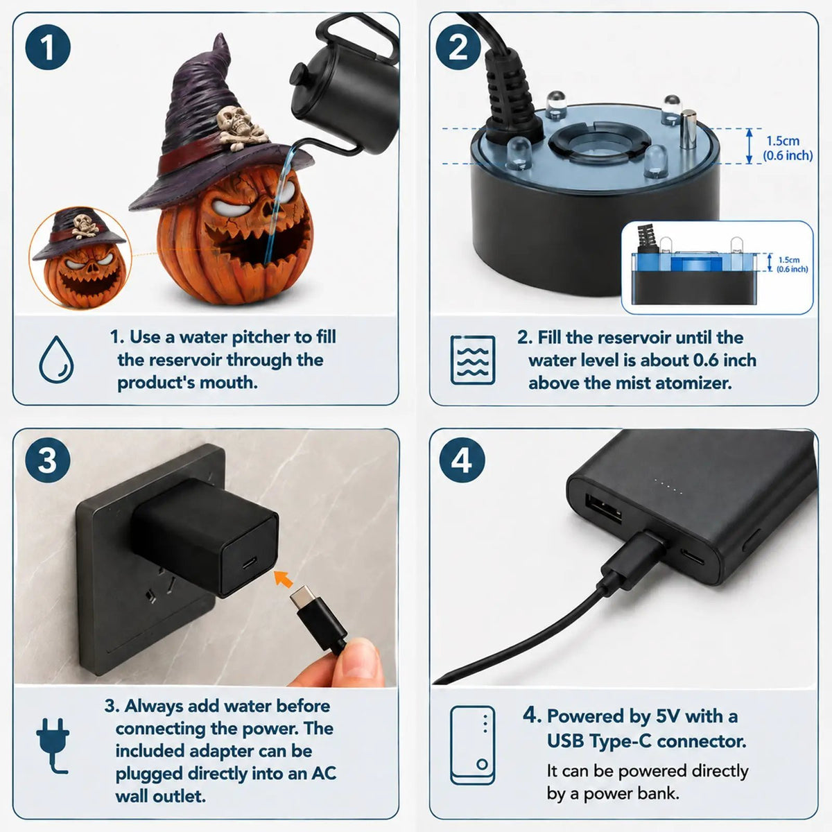 Halloween Jack-O'-Lantern Pumpkin Mist Sprayer Ornament by HouseOfZazla