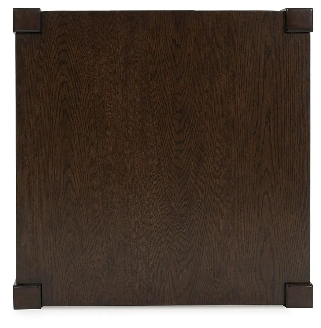 Breckington - Square End Table - Dark Brown by Unique Piece Furniture