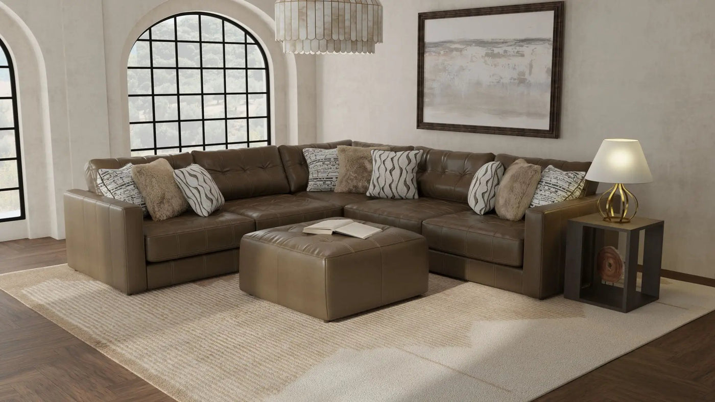 Siena - Modular Sectional And Cocktail Ottoman by Unique Piece Furniture