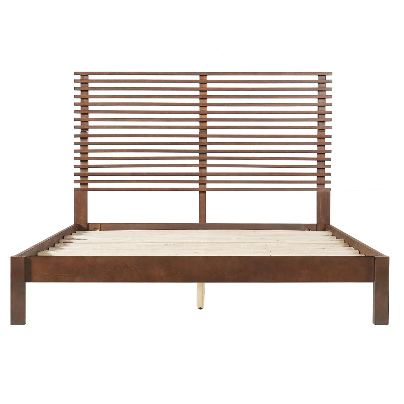 Premium Solid Wood Queen Size Platform Bed Frame by HouseOfZazla