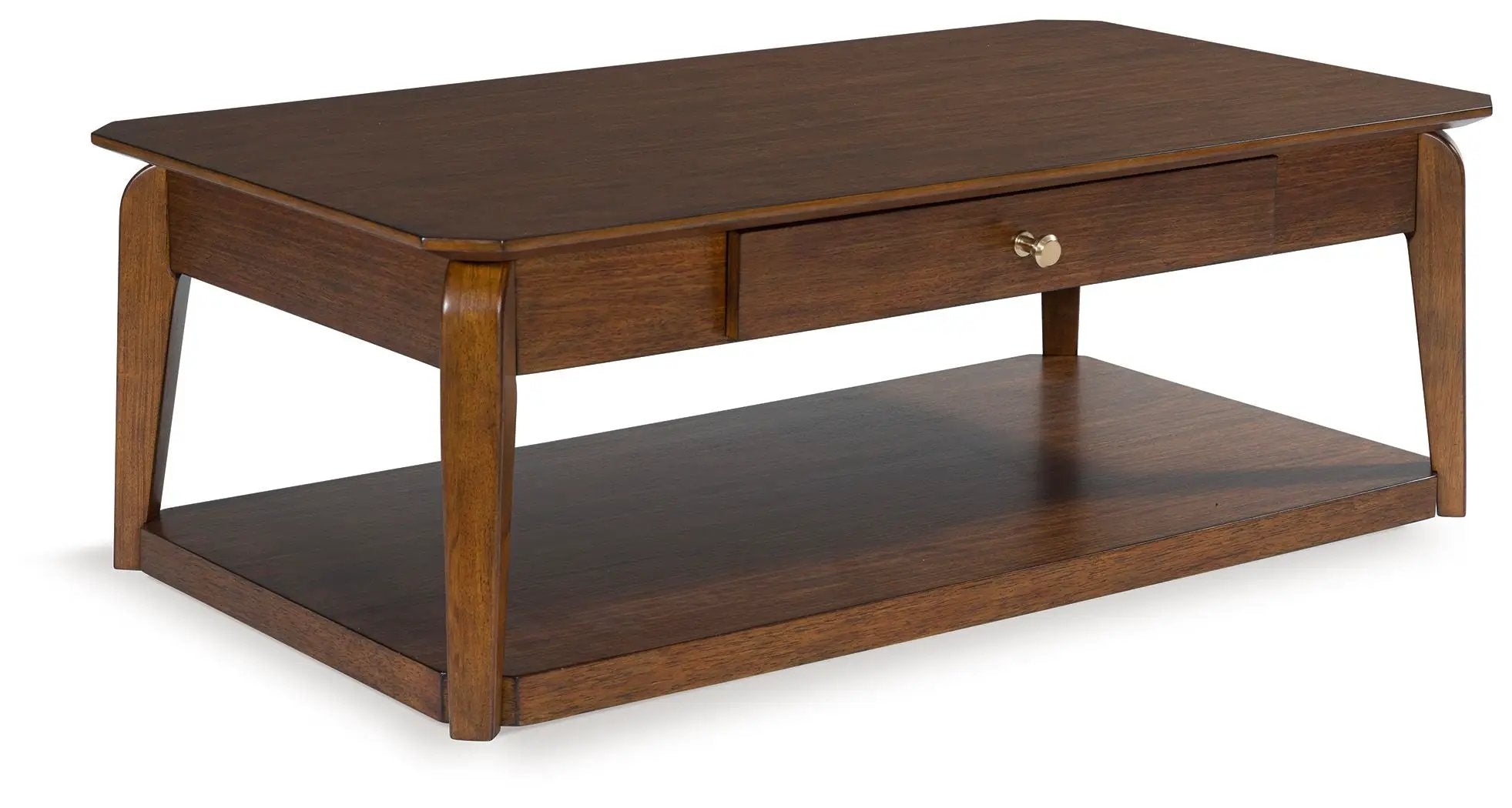 Trenmour - Rectangular Cocktail Table - Medium Brown by Unique Piece Furniture