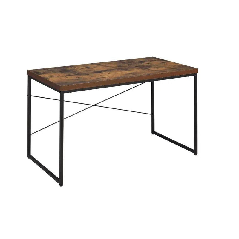 Bob - Writing Desk (Same Ac00906) - Weathered Oak & Black by Unique Piece Furniture