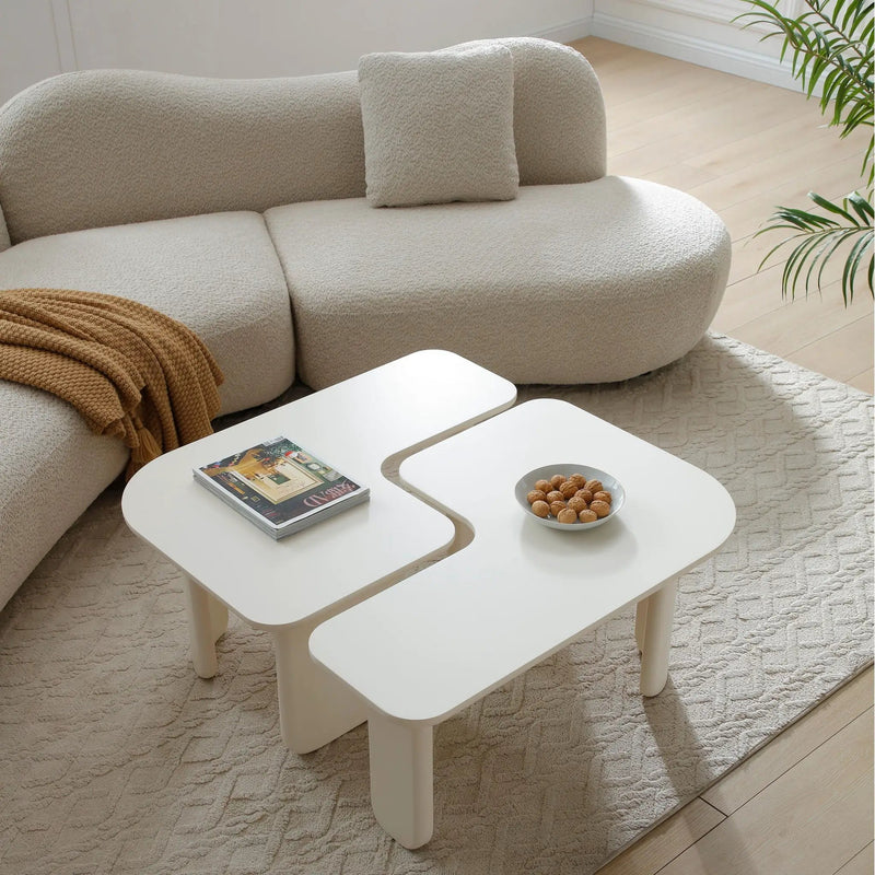 L-Shape Coffee Table For Living Room by Unique Piece Furniture