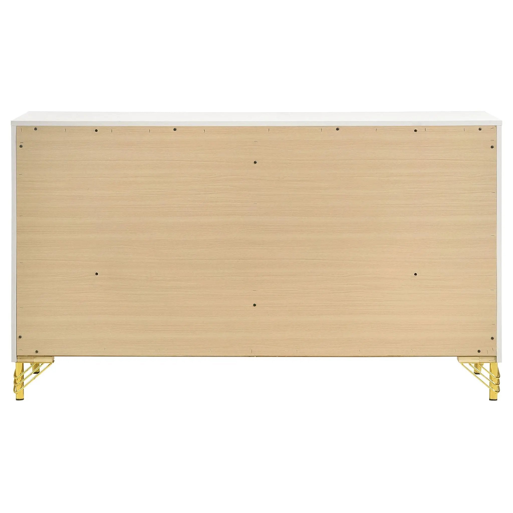 Lucia 6-drawer Dresser Cabinet White by Unique Piece Furniture
