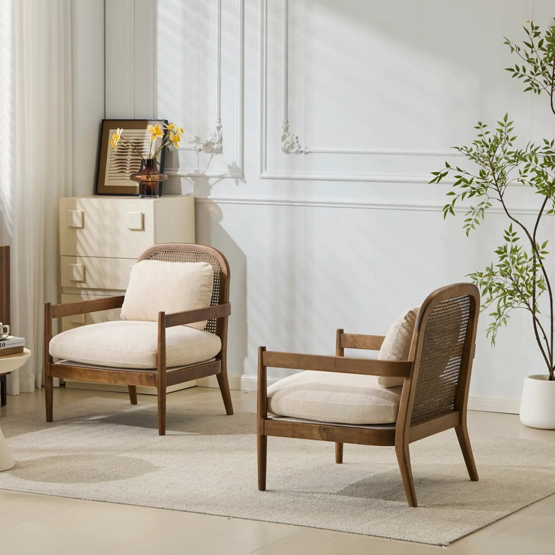 Set of 2 Mid-Century Modern Accent Chairs, photo 3 of 10