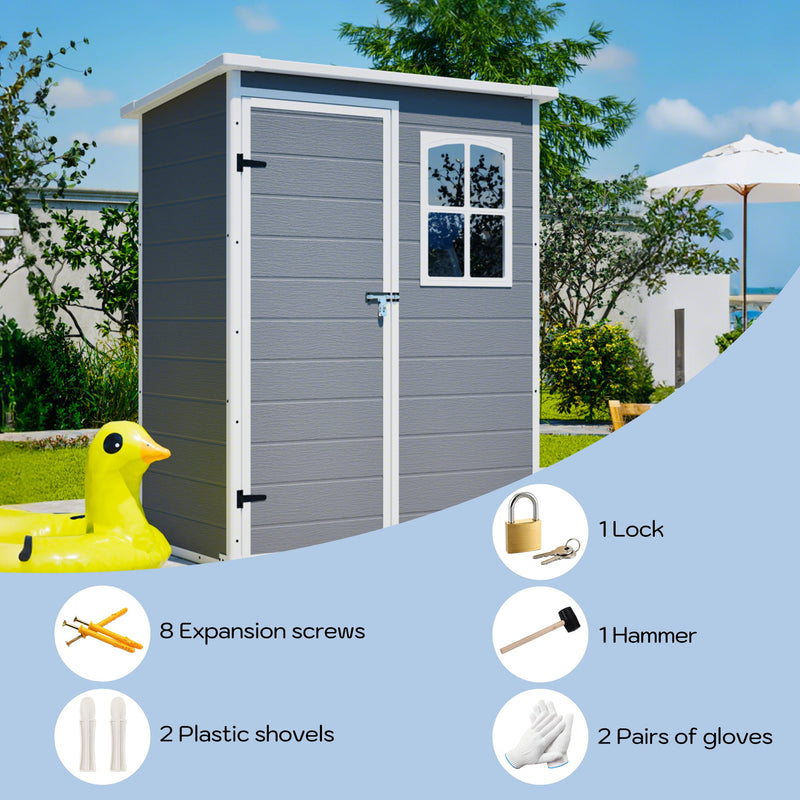 5x3ft Resin Shed by HouseOfZazla