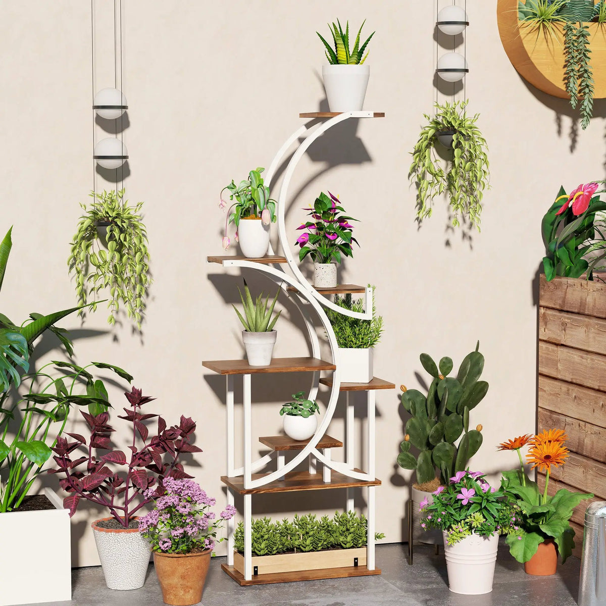 Outsunny 8 Tier Plant Stand Indoor by HouseOfZazla