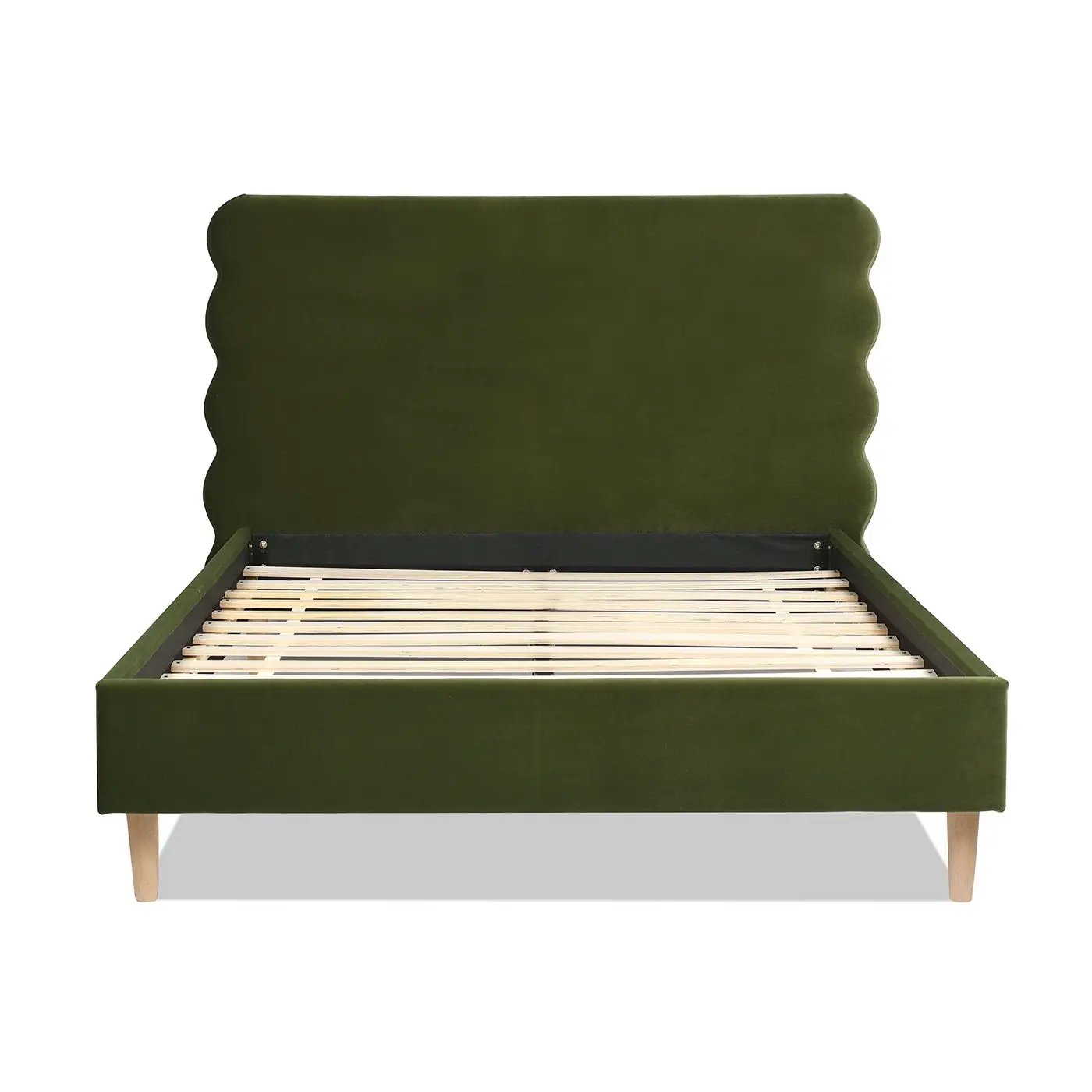 Stockholm - Modern Wavy Headboard Platform Bed by Unique Piece Furniture