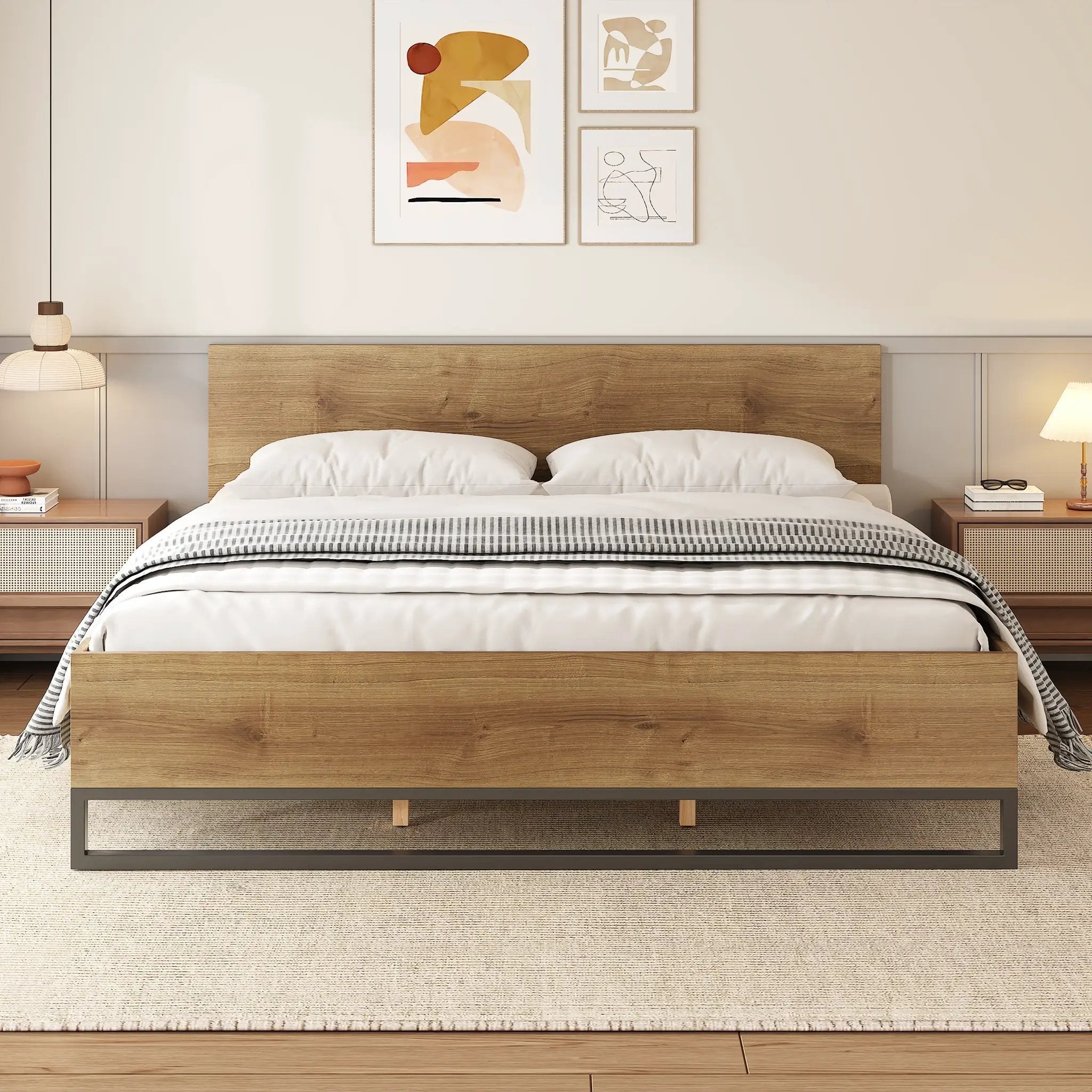 Engineered Wood Bed Frame King Size by HouseOfZazla
