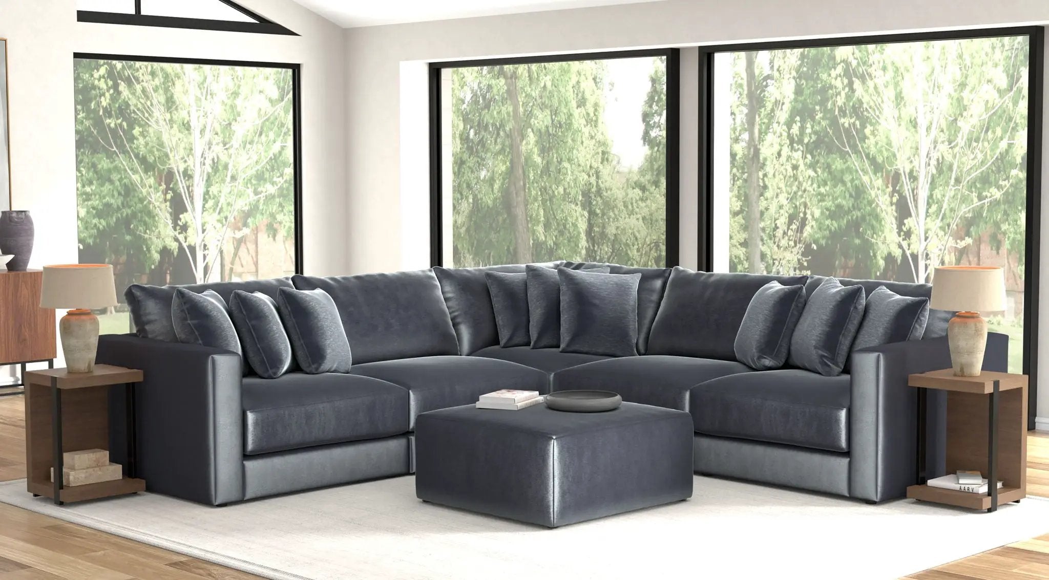 Remington - Modular Sofa And Cocktail Ottoman by Unique Piece Furniture