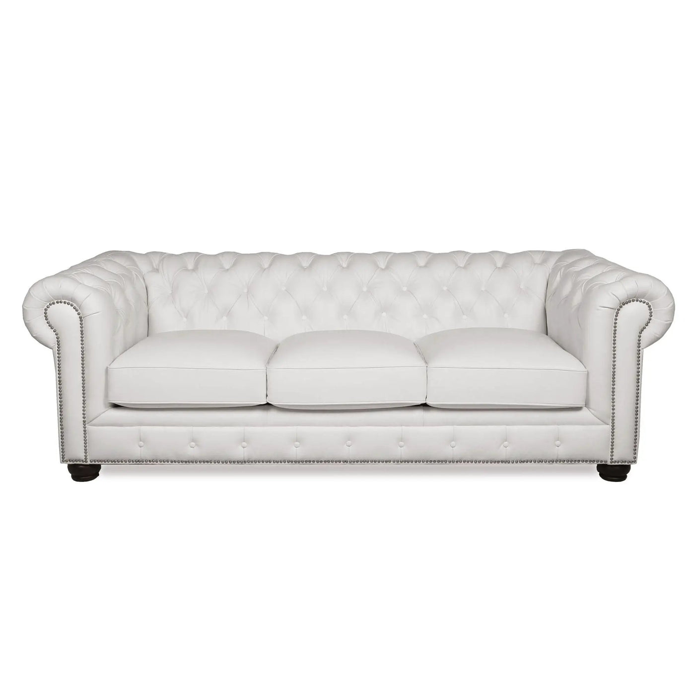 Traditional Tufted Chesterfield Nailhead Sofa by HouseOfZazla