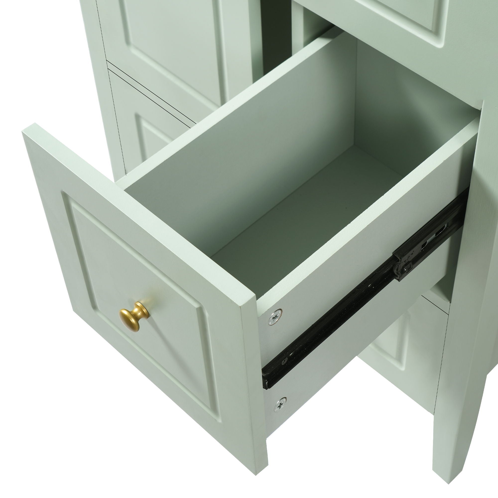 Retro Bathroom Vanity With Sink, Soft Closing Cabinet & Drawers by HouseOfZazla