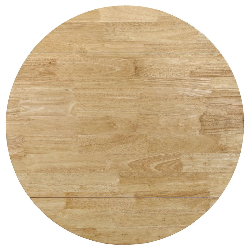 Bucknell 3-piece Round Drop Leaf Dining Table Set Natural by Unique Piece Furniture