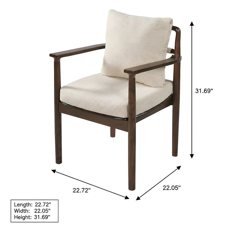 Mid-Century Modern Dining Chairs Set of 2 by HouseOfZazla
