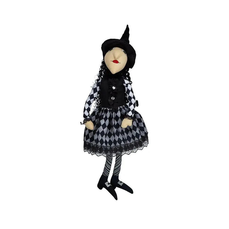 Halloween Sitting Witch Decor - Black by Unique Piece Furniture
