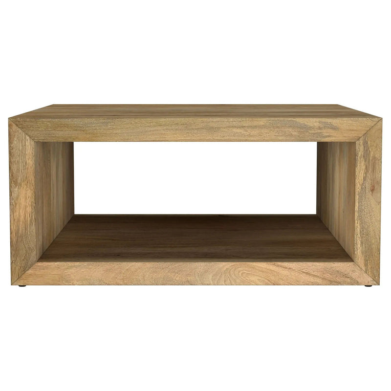 Benton Square Solid Mango Wood Coffee Table Natural by Unique Piece Furniture