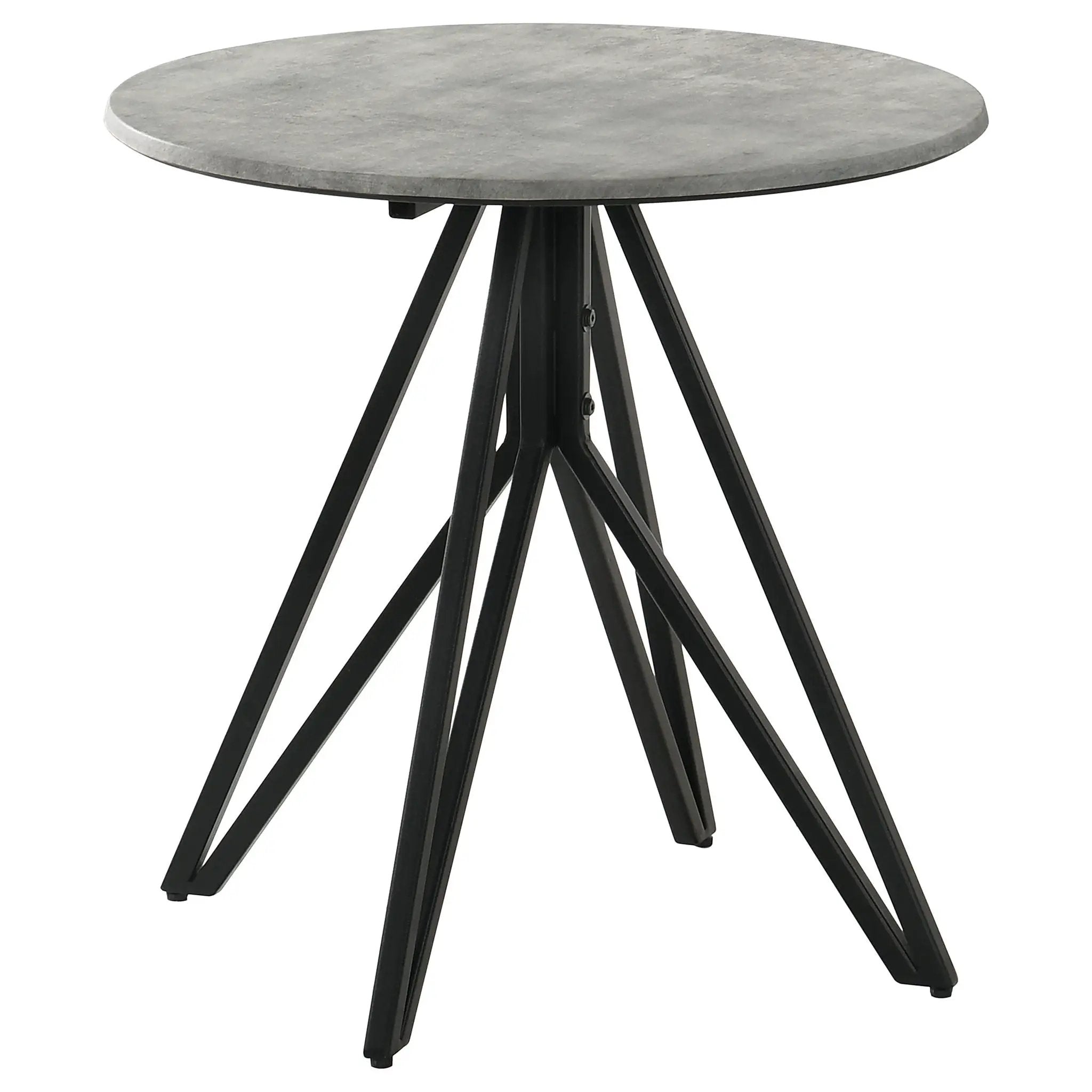 Hadi - Round End Industrial Design With Round Shape - Gray by HouseOfZazla
