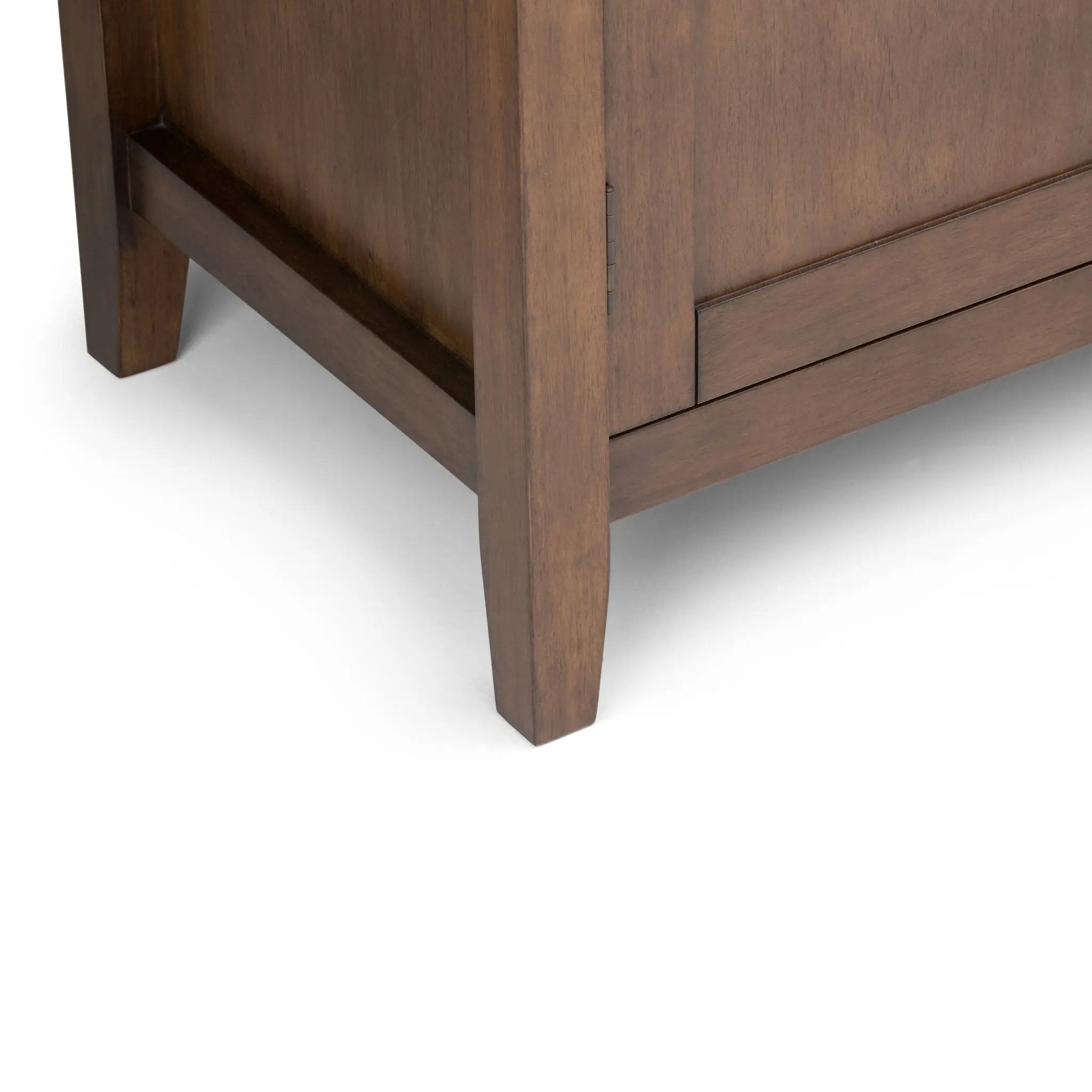 Redmond - Tall TV Media Stand - Rustic Natural Aged Brown by HouseOfZazla