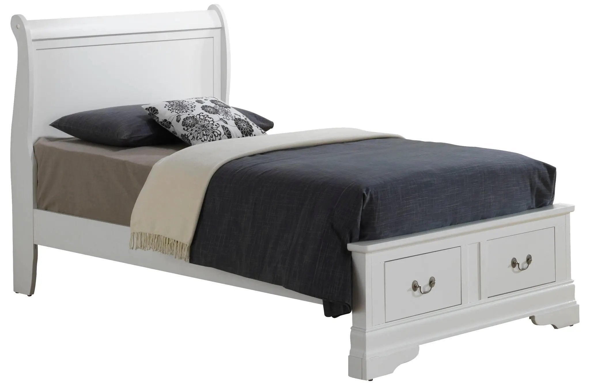 Upholstered Panel Sleigh Bed Design by Unique Piece Furniture
