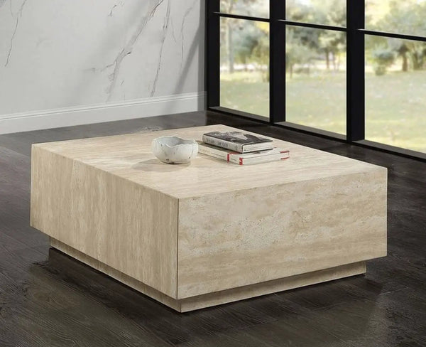 Deon Travertine Table - Beige