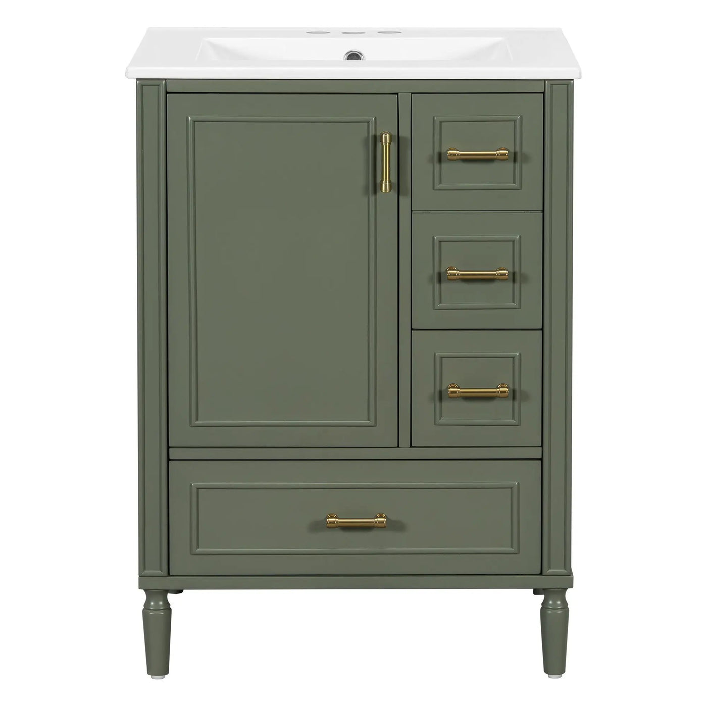 Traditional Bathroom Vanity Set With Soft Close Doors by HouseOfZazla