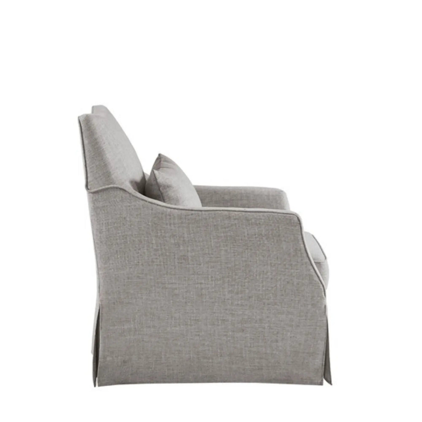 Traditional Design London Skirted Swivel Chair by Unique Piece Furniture