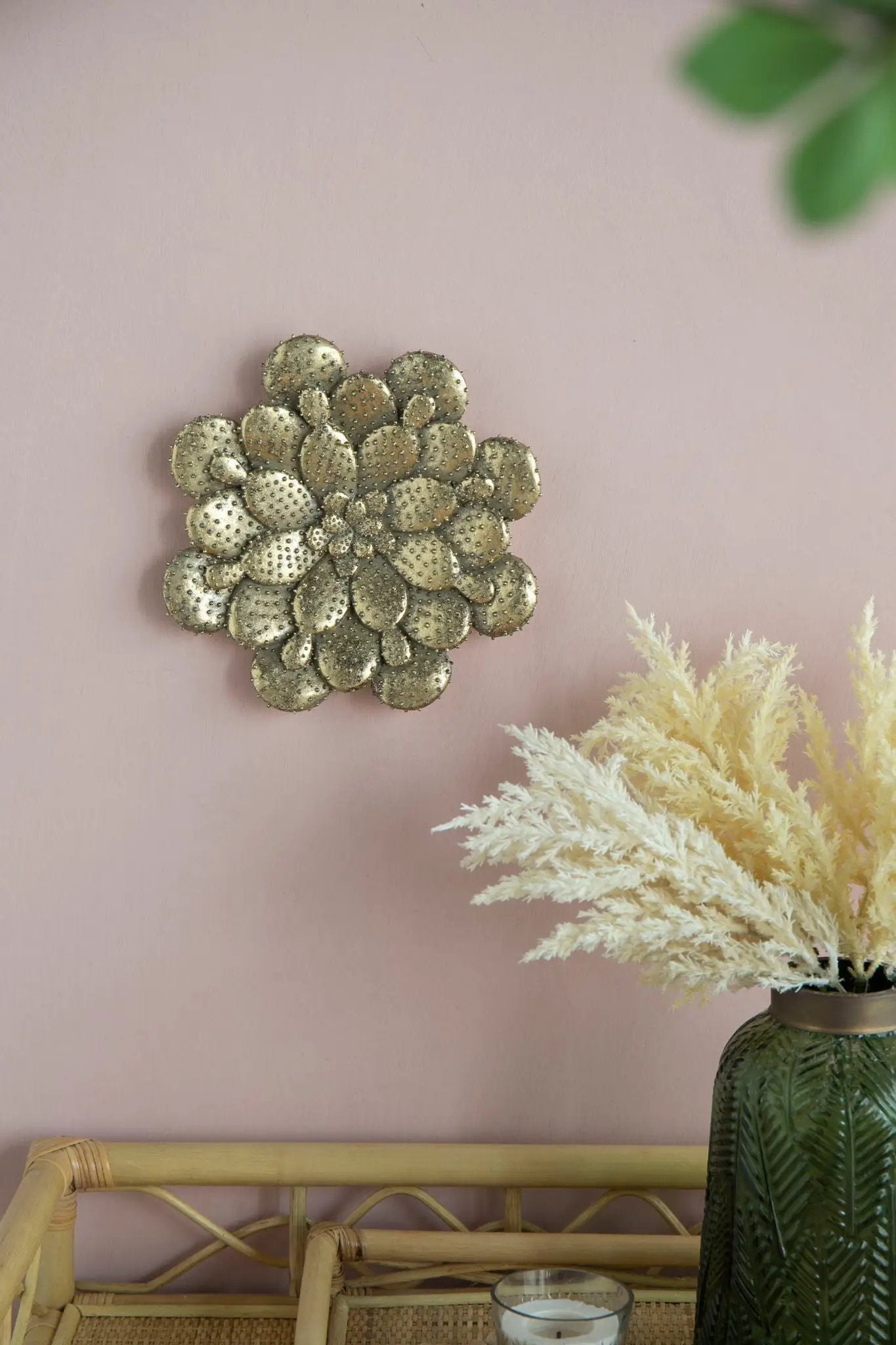 Resin Succulent Wall Plaque by Unique Piece Furniture