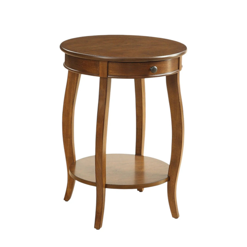 Alysa - Walnut Accent Table - Walnut by HouseOfZazla