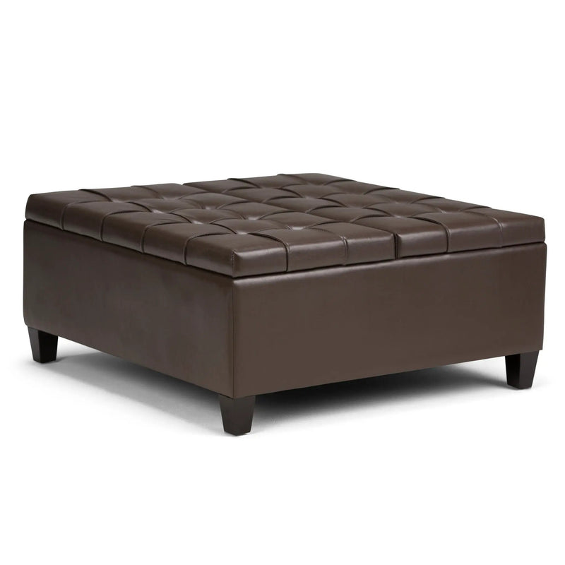 Harrison - Upholstered Coffee Table Storage Ottoman by HouseOfZazla