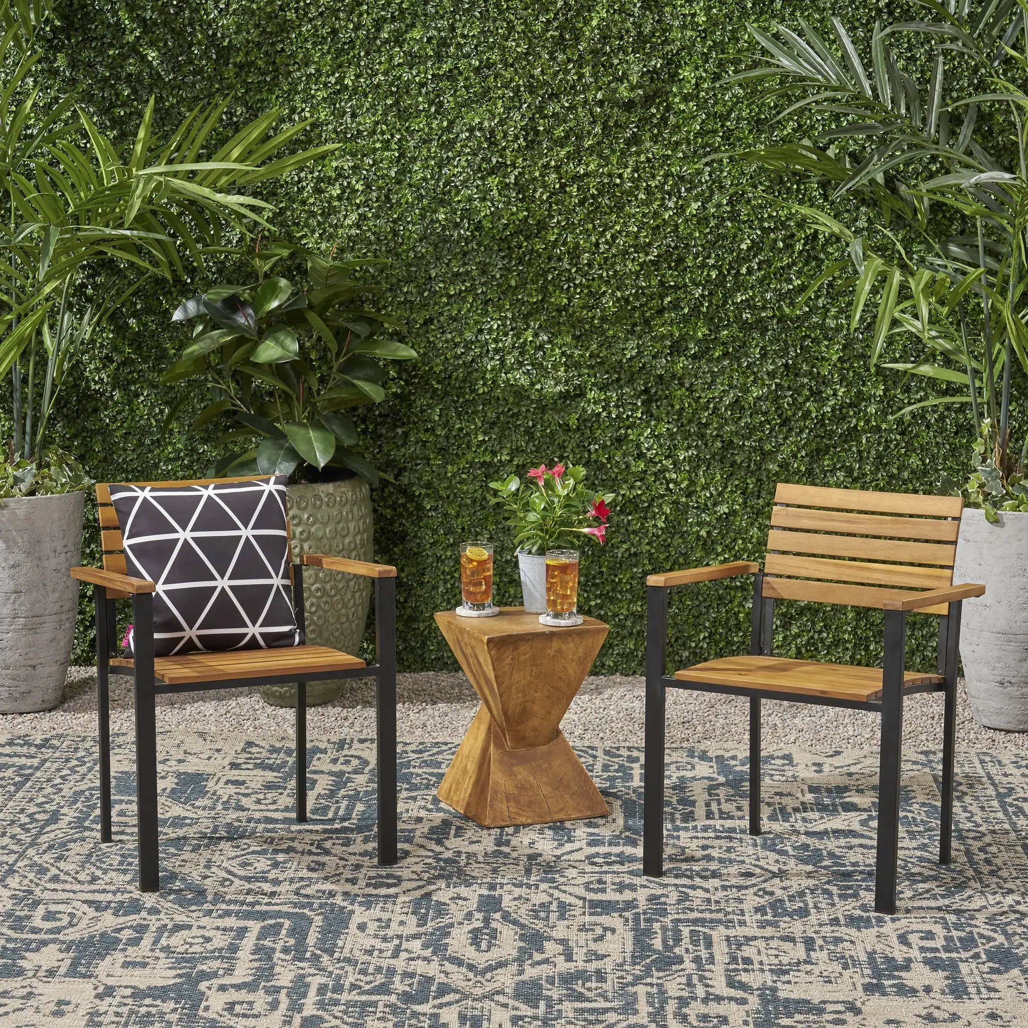 Laris Wood And Metal Chair by HouseOfZazla