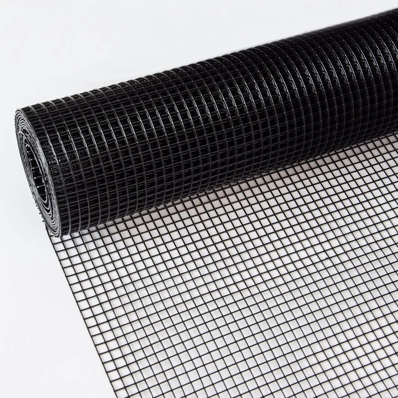 Vinyl Coated Hardware Cloth, 21 Gauge, Galvanized Steel, For Poultry Netting And Chicken Coop - Black by HouseOfZazla