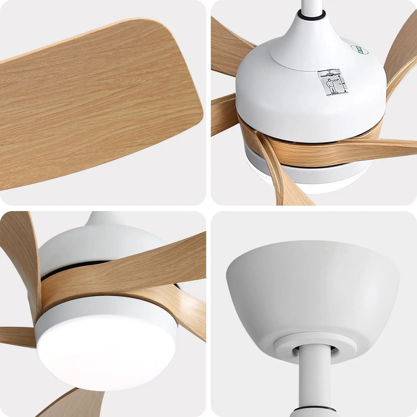 Ceiling Fan & DC Motor And Integrated Light by Unique Piece Furniture