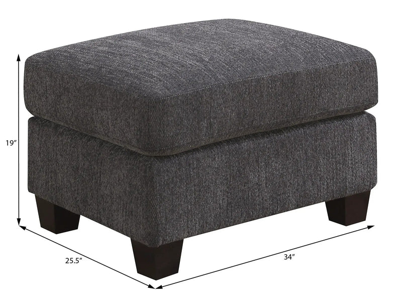 Ottoman - Gray - Wood by Unique Piece Furniture