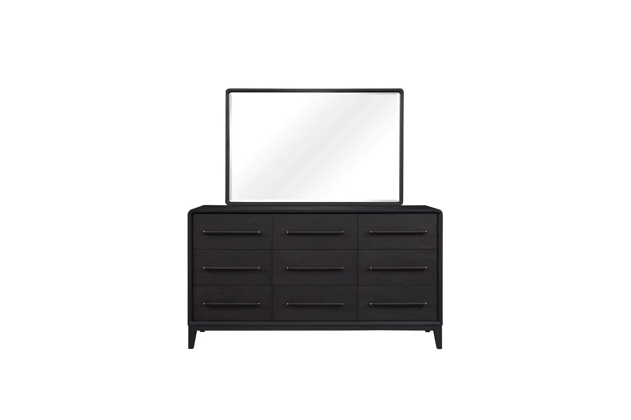 Rectangle Wood Mirror - Black by Unique Piece Furniture