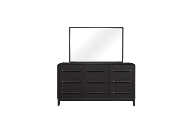 Rectangle Wood Mirror - Black by Unique Piece Furniture