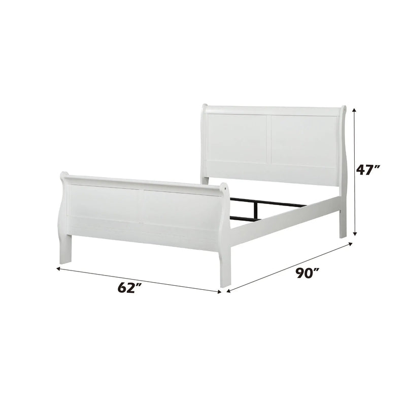 Louis Philippe Sleigh Style Bed by HouseOfZazla