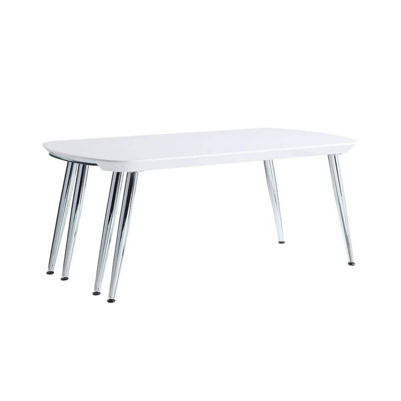 Patina - Coffee Table - White & Chrome by Unique Piece Furniture