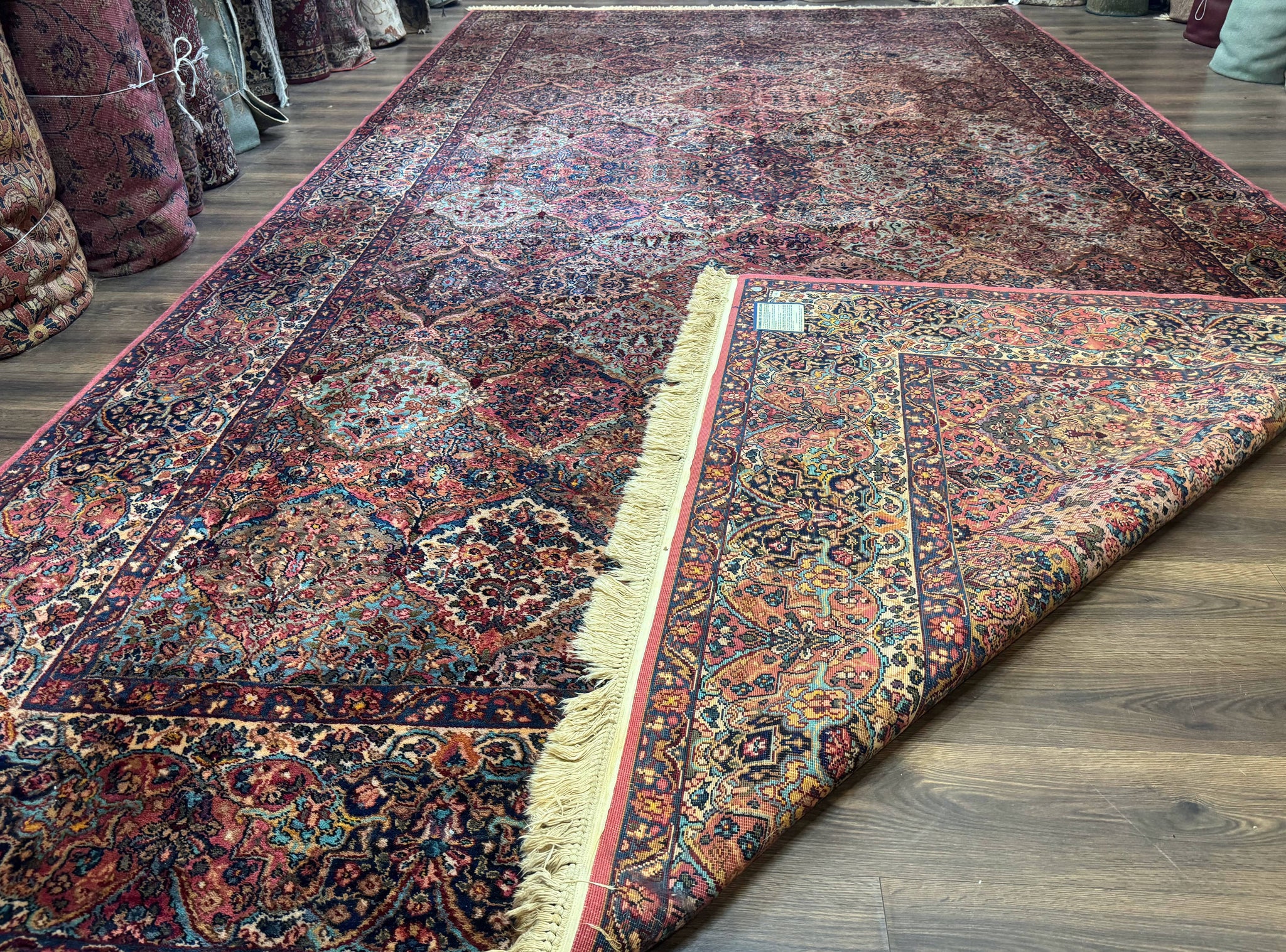 10x18 Karastan Multicolor Panel Kirman Rug #717, Palace Size Wool Discontinued Original 700 Series by Jewel Rugs