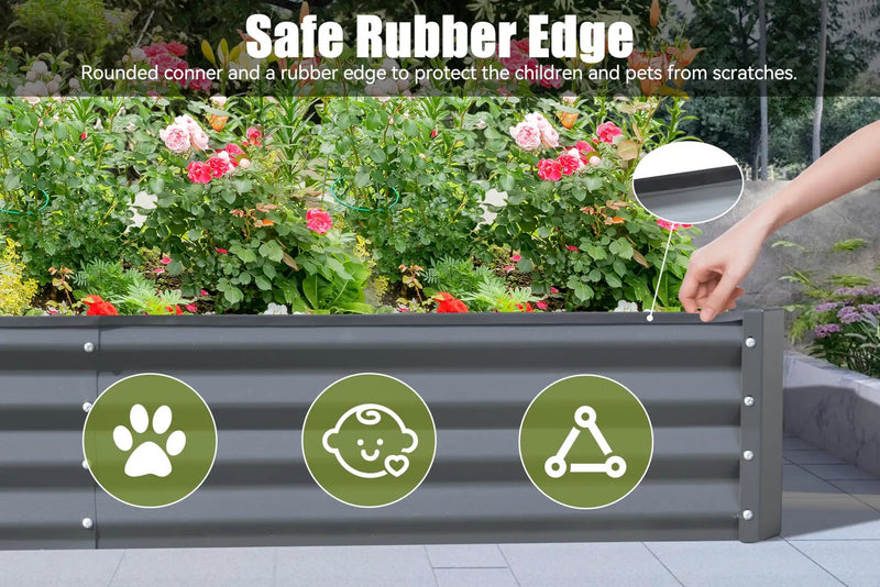 Galvanized Raised Garden Bed by HouseOfZazla