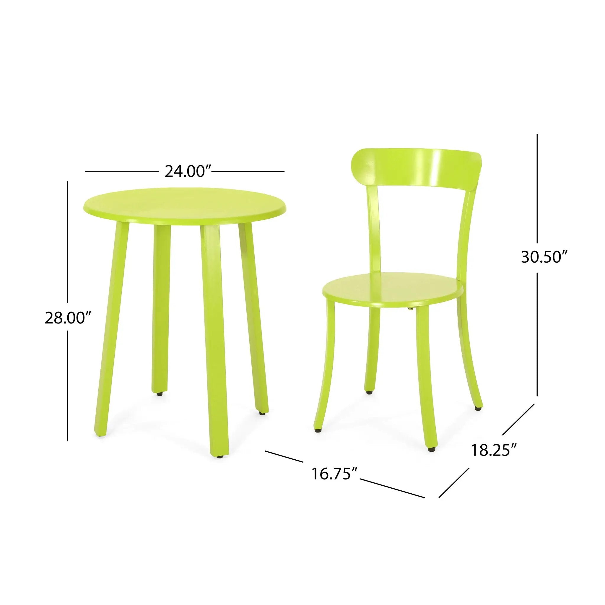 Barbados Bistro Set - Green by HouseOfZazla