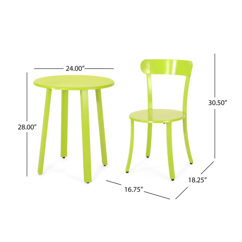 Barbados Bistro Set - Green by HouseOfZazla