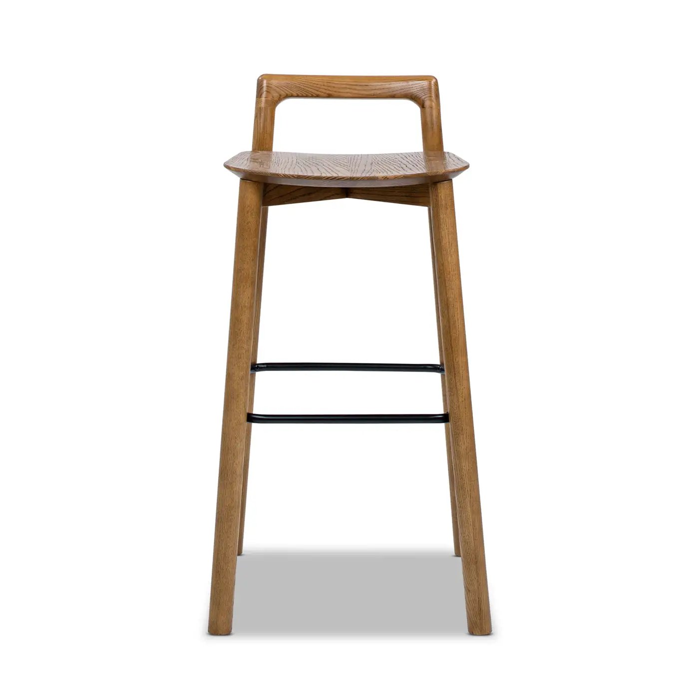 Sven 30" Modern Minimalist Low Back Wood Barstool by HouseOfZazla