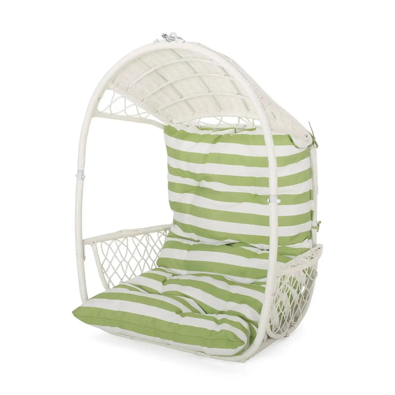 Malia Wicker Hanging Chair With Cushion by HouseOfZazla